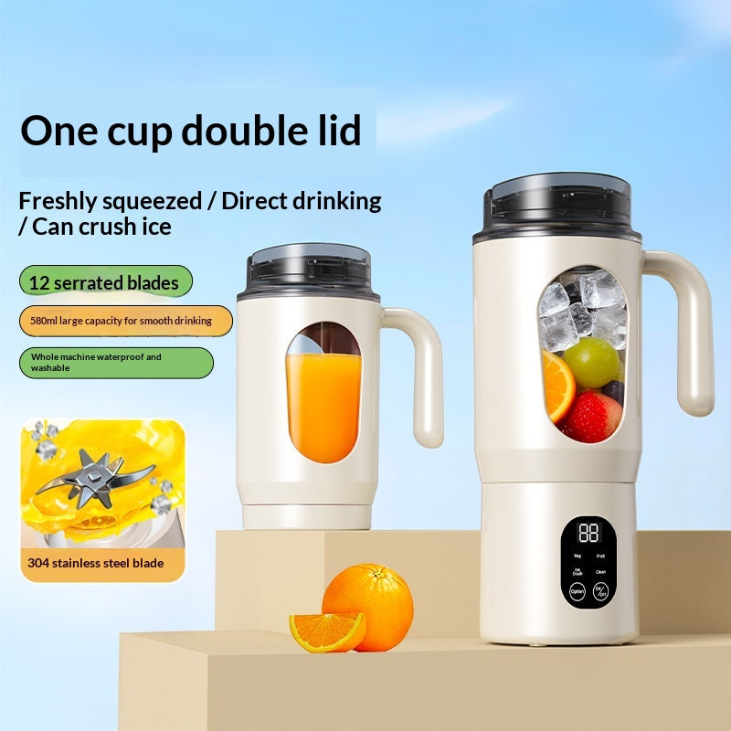 Rechargeable Portable Fruit Juicer Cup with Pulp Separation - Multiple Colors