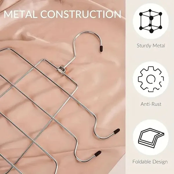 Stainless Steel Underwear & Bras Organizer Hanger - 8 Layers