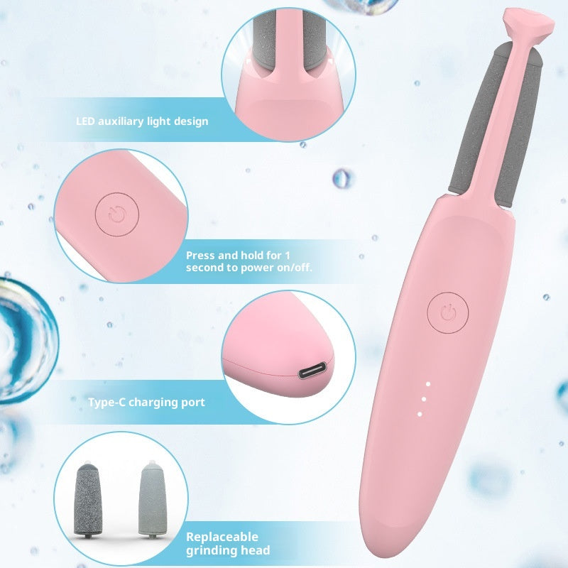 Rechargeable Electric Foot Grinder Heel Callus Remover Pedicure Skin Exfoliator