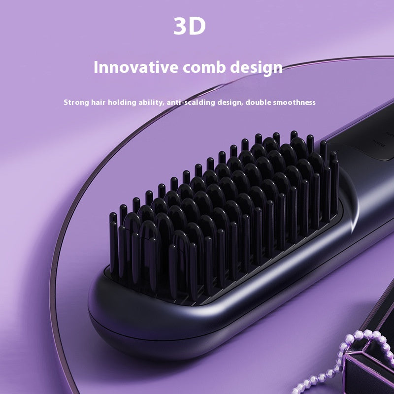 Portable Negative Ion Hair Comb for Straightening and Hair Care