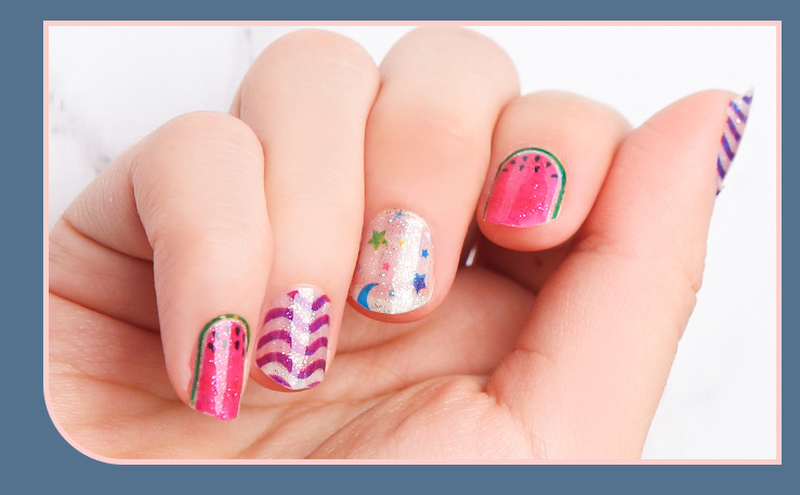 Kids Manicure Machine Nail Art Kit - Pink