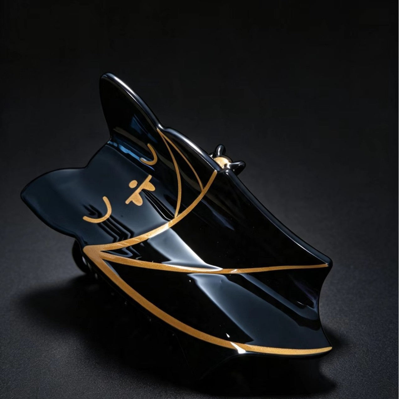 Quirky Bat Hair Clip - Handmade Acrylic Hair Accessory for Christmas