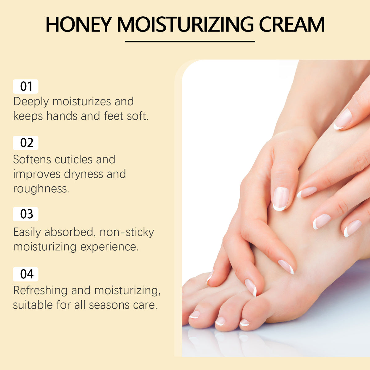 Mild Ingredients Hydrating Moisturizing Nourishing Care Hand Foot