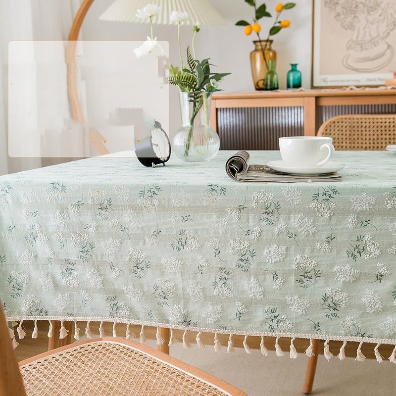 Rectangular Tablecloth for Dining Room Kitchen Home Decor Dustproof