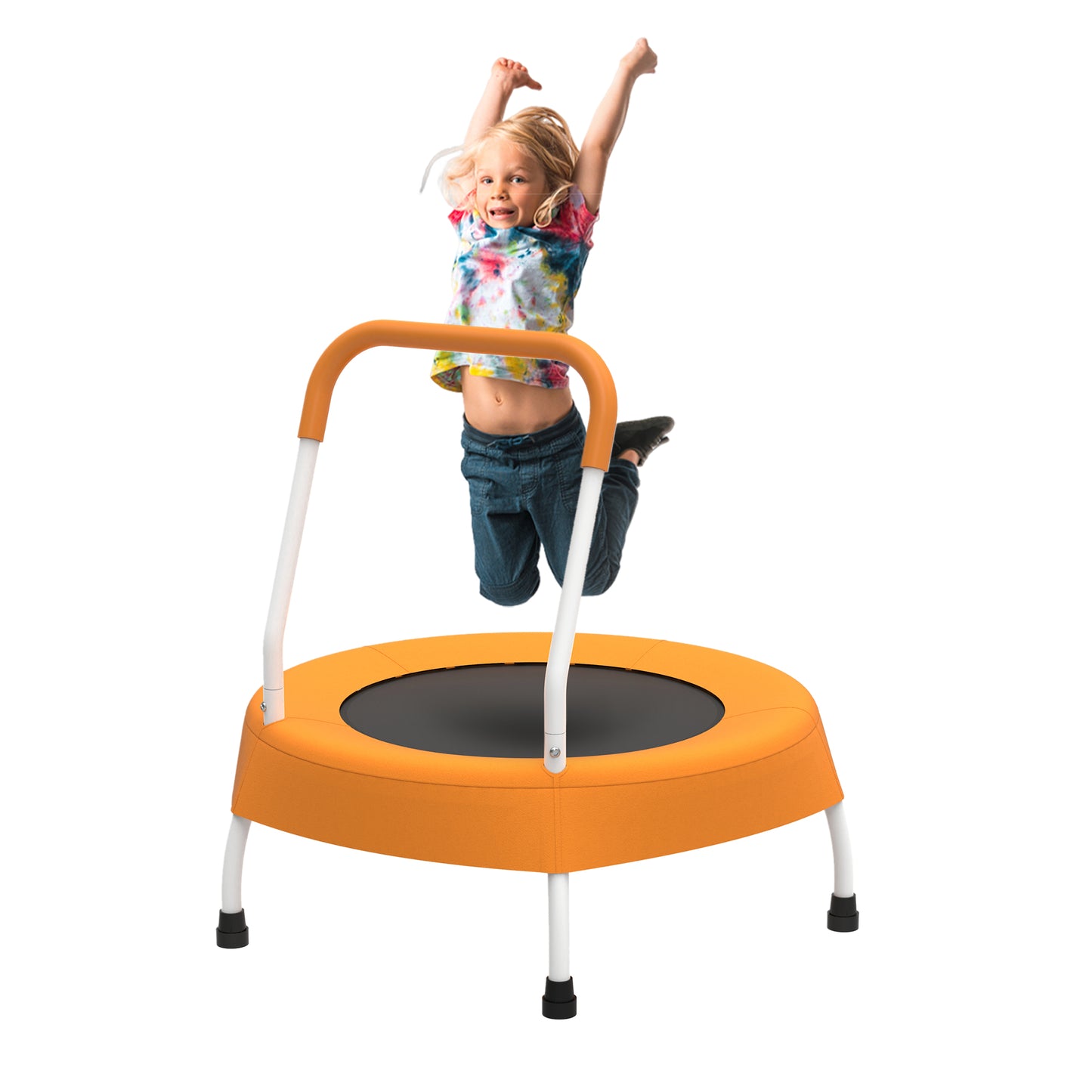 28-Inch Toddler Trampoline with Handle - Indoor & Outdoor Fun