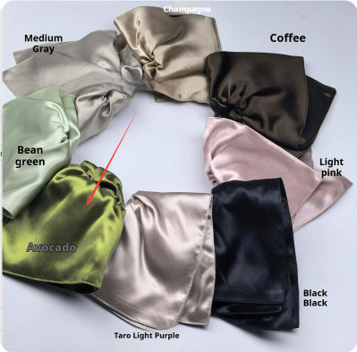 Silk Square Scarf Hair Tie - 22mm Glossy, Multiple Colors