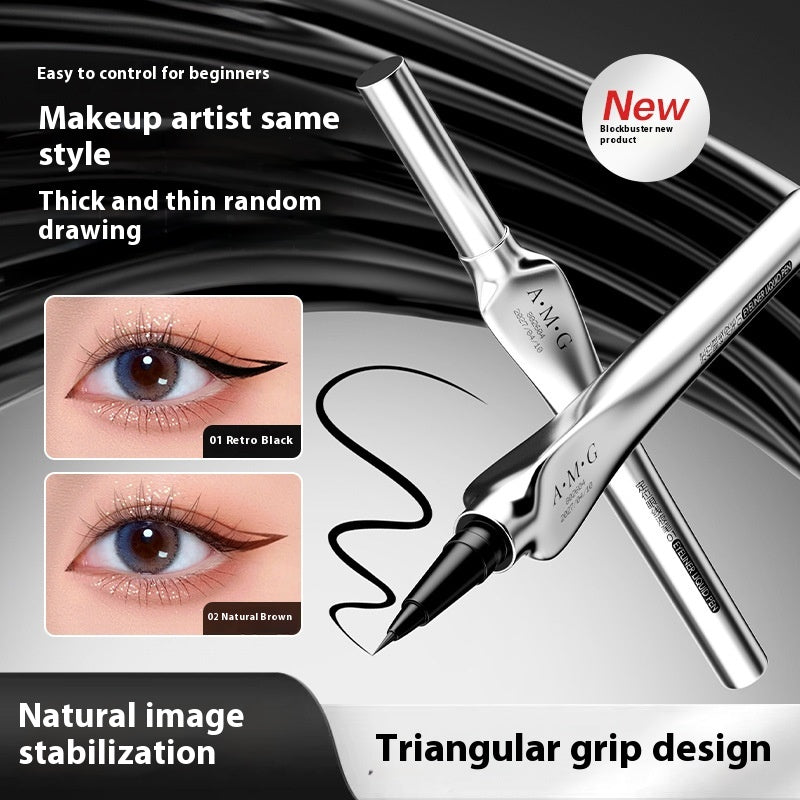 Waterproof Liquid Eyeliner - Fine, Quick-Drying, Non-Dizzy Makeup