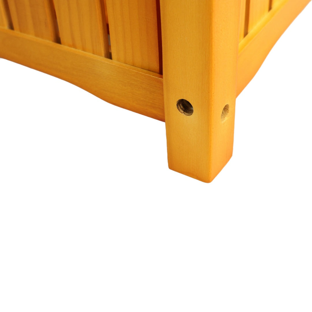 Wooden Outdoor Square Planter Box for Garden & Patio - Teak