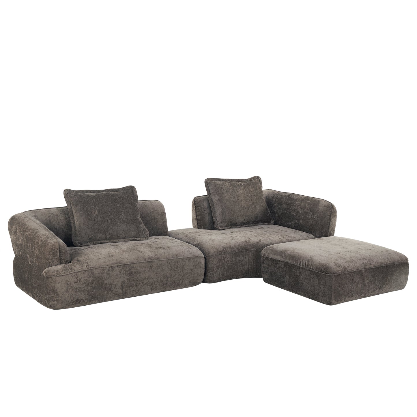 122 Modern L-Shaped Sectional Sofa With High-Density Fully Compressed