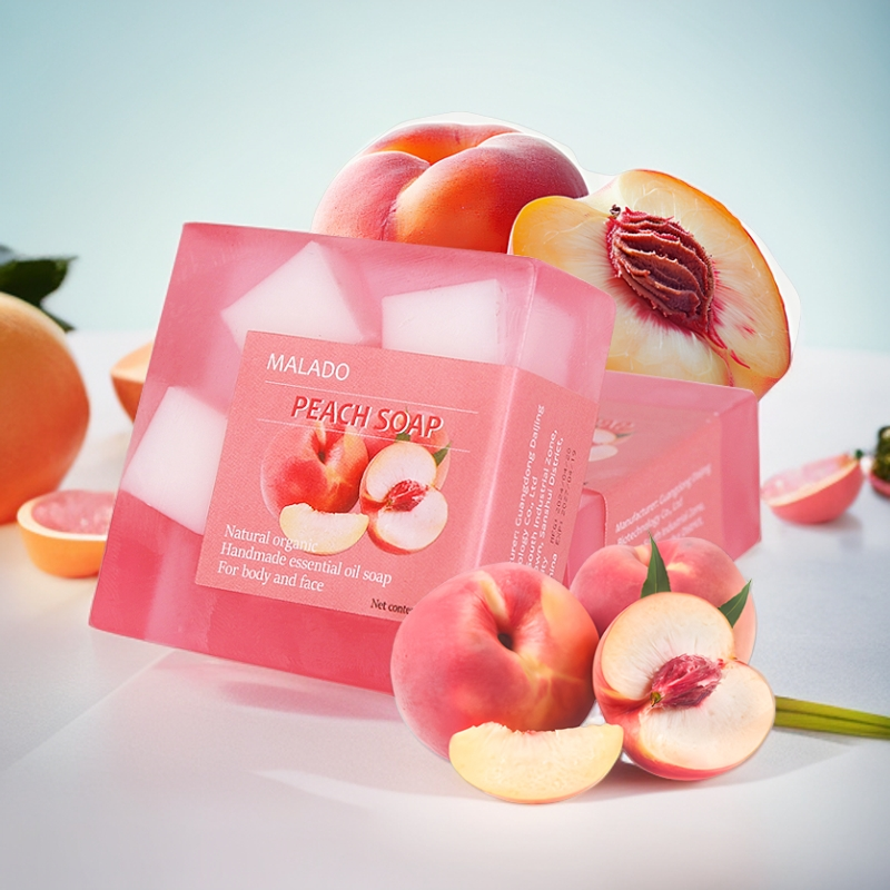 Peach Fruit Soap Bar 100g Natural Body Care for Gentle Cleansing