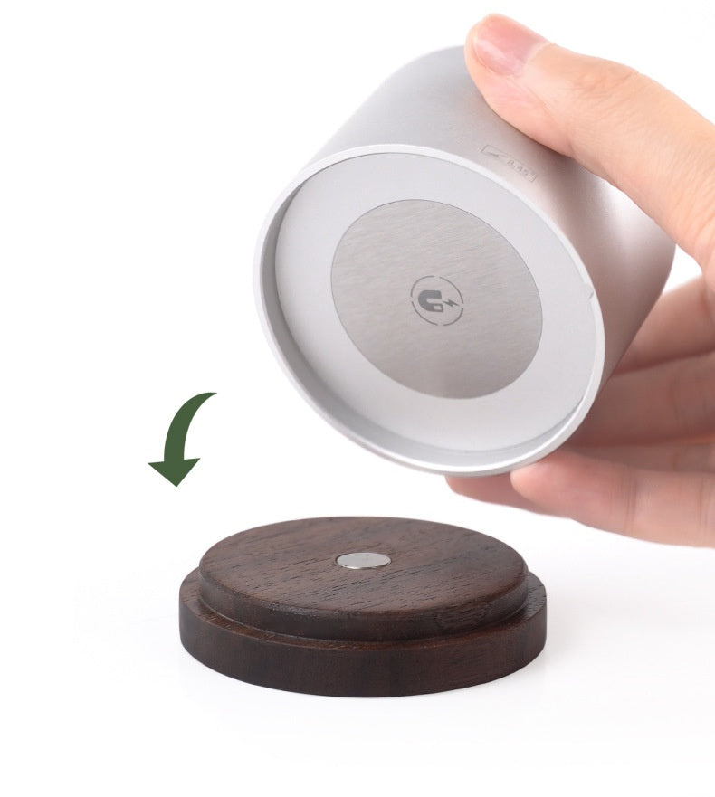 Universal Coffee Filter Paper Holder - Modern Aluminum & Wood Design
