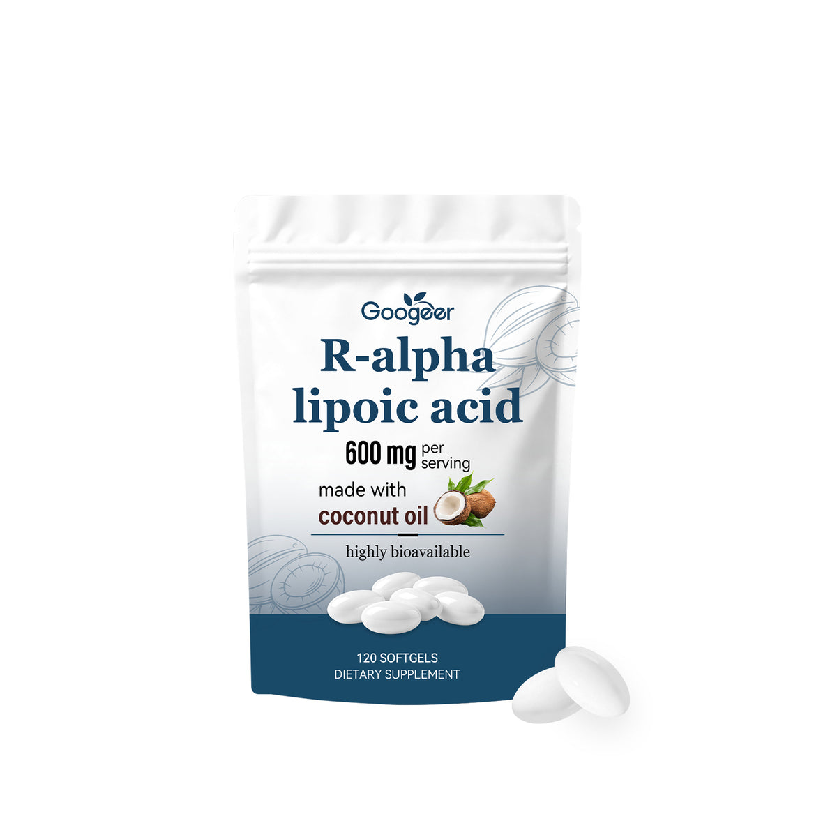 R-Alpha Lipoic Acid Capsules - 120 Softgels