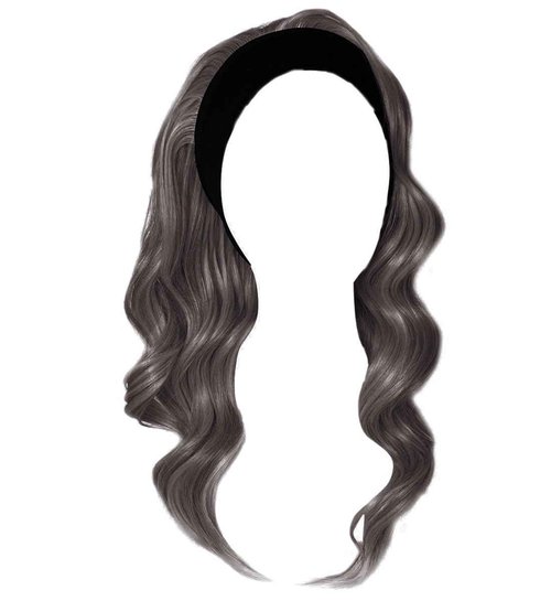 Kim Kimble 20" Wavy Waves Headband Wig, Long Layered Hair With Black Headband and Comb Clip, 3/4 Cap - Average Cap Size, MC511SS Powered Licorice