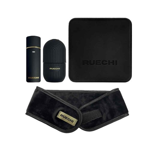 RUECHI Beauty Refresh Kit with Nano Mister, Kryo Sculpting Tool, Spa Headband, Vanity Bag, 4 Pieces