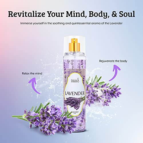Lavender Luxury Body Spray For Women, Womens Perfume Fragrance Body Mist & Sprays, Women's Woodsy Scented Gifts & Presents, 8 oz Fine Mist Spray Bottle