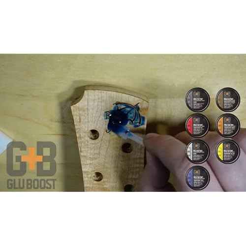 GluBoost MasterTint Jars ? Long-Lasting Color Additives for Perfect Color Matching ? Works with MasterGlu & Fill n¡¯ Finish Pro ? No Solvent Needed - Blue