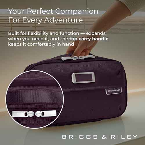 Briggs & Riley Toiletry Kit - Travel Bags for Women & Men, Organizer for Vacation, Dopp Kit for Bathroom Accessories, Makeup, & Skincare