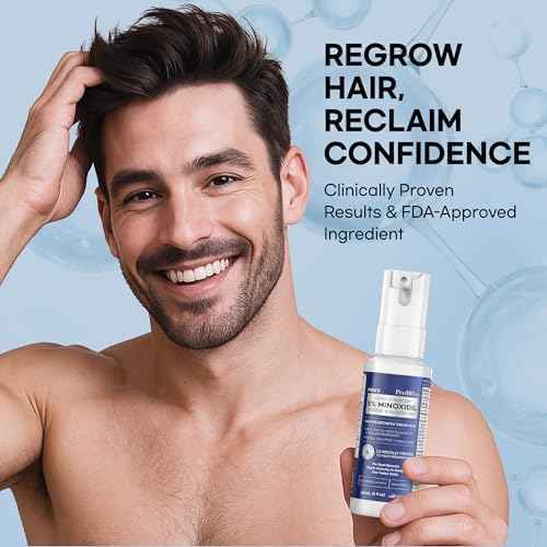 ProBliva 5% Minoxidil for Men Spray: Extra Strength 5% Minoxidil Topical Hair Growth Treatment - Clinically Proven Solution for Hair Loss & Thinning - Made in USA (2 Fl Oz (Pack of 1))