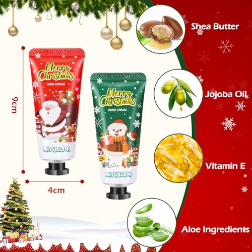 82 Pcs Christmas Hand Cream Gift Set, Bulk Christmas Gifts, Hand Lotion Travel Size,Mini Lotion bulk,Holiday Gifts For Women Coworker, Moisturizing Lotions for Christmas Stocking Stuffers Appreciation