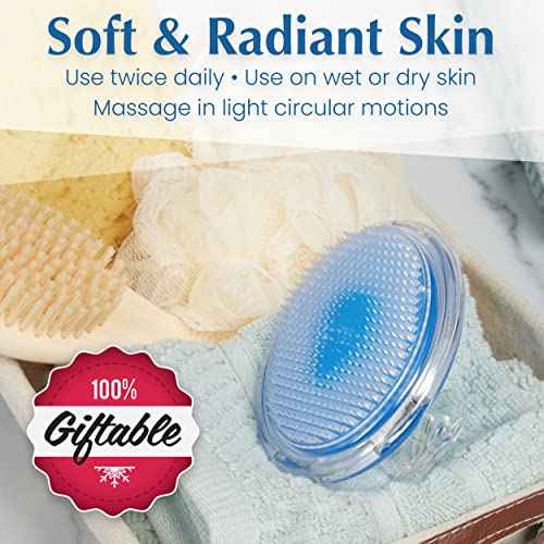 Dylonic Exfoliating Body Scrub Razor Bump Brush and Ingrown Hairs Solution - Skin Exfoliator for Body Shaving Irritation, Strawberry Legs, Armpit, Bikini Line - Exfoliator Scrubber Loofah