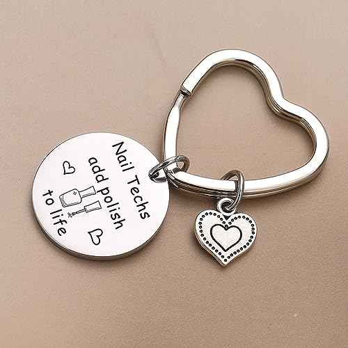 Nail Tech Gifts For Women Beautician Keychain Jewelry Nail Stylist Gift Nail Technician Keychain
