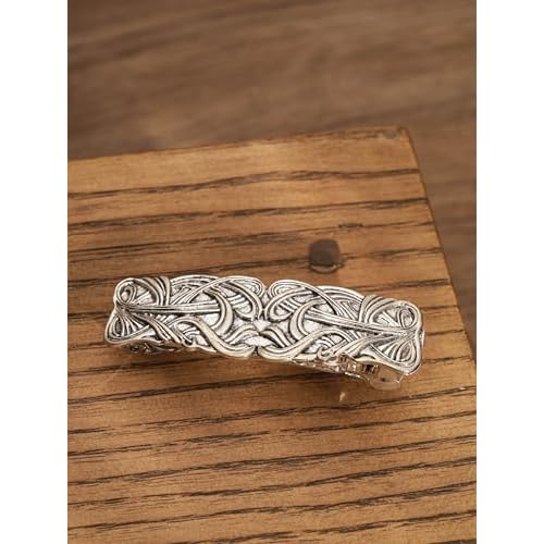 HAQUIL Viking Vintage Rectangular Hairclip, Retro Hair Clip, Celtic Knot Protection, Hair Barrettes Jewelry Hair Accessories Gift for Women