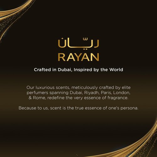 RAYAN Fajr Perfume for Men - Long Lasting Arabian Eau De Parfum, 100mL (3.34 Fl oz) Scent with Osmanthus, Grapefruit, Rosemary, Saffron, Amber Warmth on a Bed of Musk - Ideal Gift for Father's Day