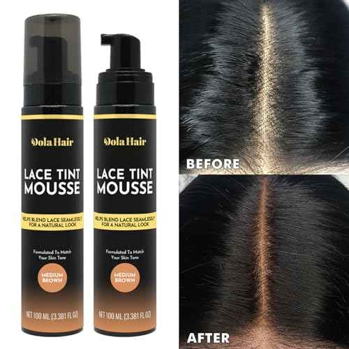 Dolahair Lace Glue Kit - Complete Set with Lace Tint Mousse, Wig Installation & Melting Spray(Medium Brown)