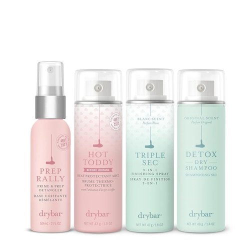 Bundle of Drybar Detox Dry Shampoo Original Scent - Travel Size | Absorbs Excess Oil, Leaves Hair Looking and Feeling Clean & Refreshed with Extra Volume, All Hair Types + Drybar Hot Toddy Heat Protec