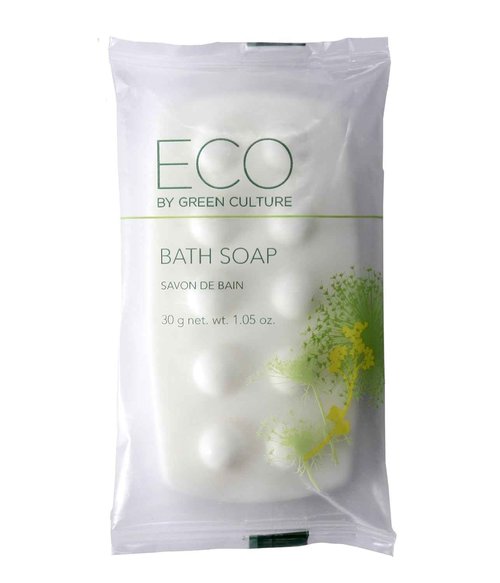 Eco by Green Culture Hotel Amenities Body Soap Bar 1oz 100pk