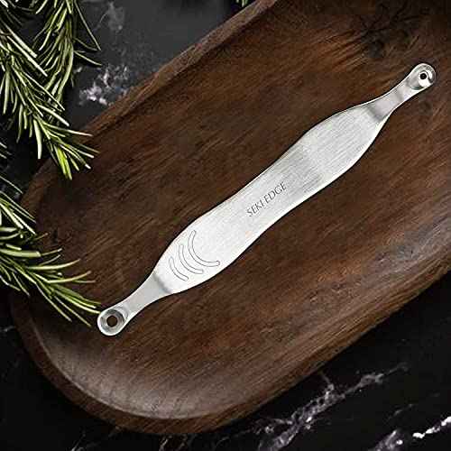 Seki Edge Blackhead Remover (SS-801) - Comedone Extractor for Blackheads - Professional Pimple Popper Tool with 2 Hole Sizes - Preventive Acne Tool & Pore Extractor