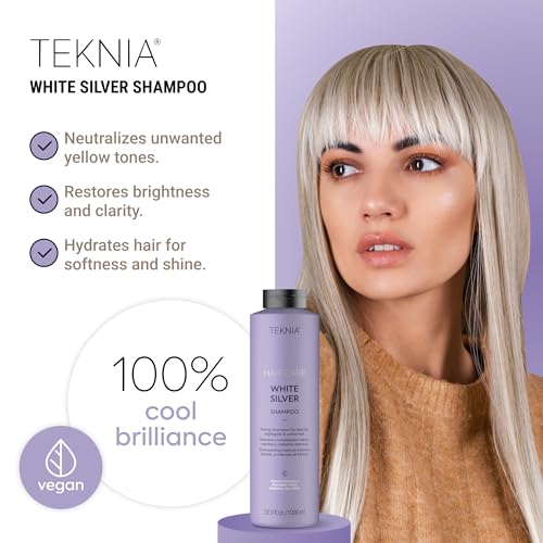 LAKM? Teknia White Silver Shampoo, Toning Shampoo for Blondes and Bleached Hair