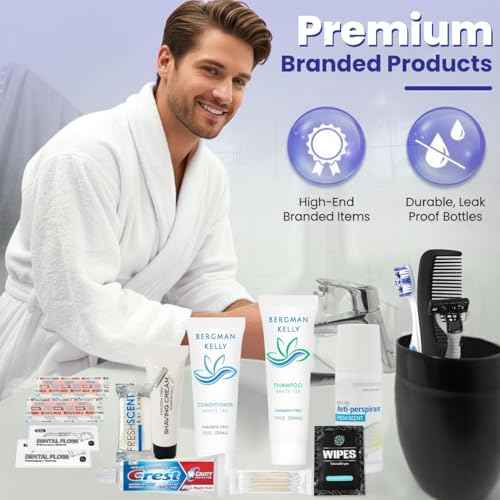 Trektote Travel Toiletry Kit For Men And Women ? 15 Piece Set of Travel Size Toiletries, TSA Compliant, Includes Shampoo And Conditioner, Body Wash, Toiletry Bag & More