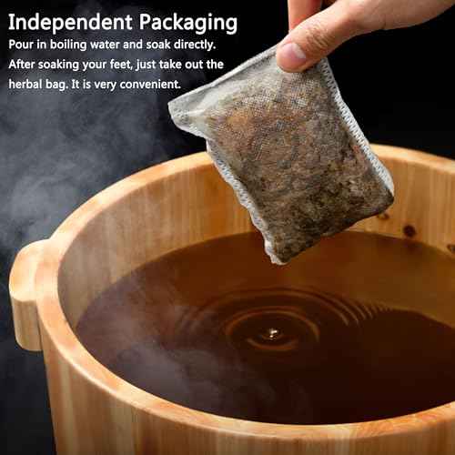 30 Pcs Body Detox Foot Soak To Remove Toxins,Lymphatic Drainage Ginger Herbal Foot Detoxing Soak for Relieve Fatigue Dispel Cold and Remove Dampness äõõ®øÜÊÅðëé±øÐ