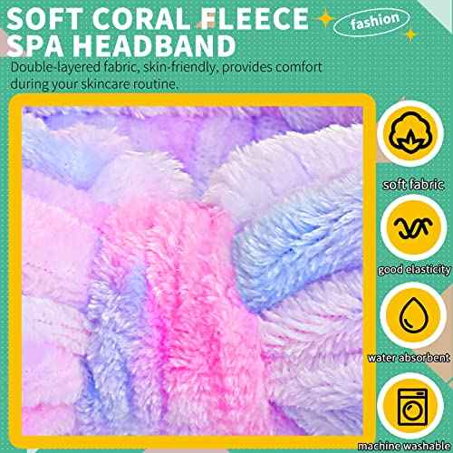 WSYUB Spa Headband,Makeup&Skincare Headbands,Headband for Washing Face,Teen Girls Fuzzy Hair Bands for Women