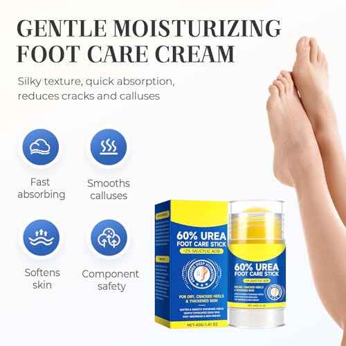 60% Urea Hydrating and Anti-Cracking Foot Cream, 2025 Upgraded Moisturising and Relieves Cracking and Dryness Foot Cream, Repairs and Hydrates Dry and Cracked Feet Hand (1)