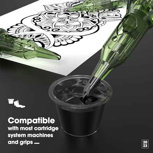 INKin Revo Tattoo Cartridge Needles Mixed, 50Pcs Disposable Membrane Tattoo Needles Round Liner #10 Bugpin 3RL 5RL 7RL 9RL 11RL Assorted for Tattooing Machine Supply