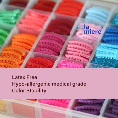 1040 Power Sticks Ligature Ties Orthodontic Ligature O-Ties, Elastic Ligature Bands, Elastic ties O-Rings Elastic Bands for Braces 26 ties on each stick (Mix Color)