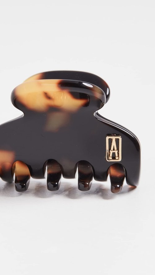 Alexandre de Paris Women's Small Jaw Clip, Tokyo Tortoise, Tan, Print, One Size