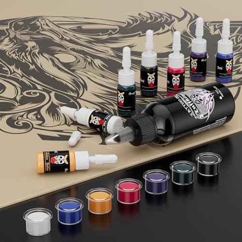 Complete Tattoo Gun Machine Kit, Professional Rotary Tattoo Pen Set with Power Supply, Beginners Tattoo Supplies Kit with 20Pcs Cartridge Needles for Starters Artists