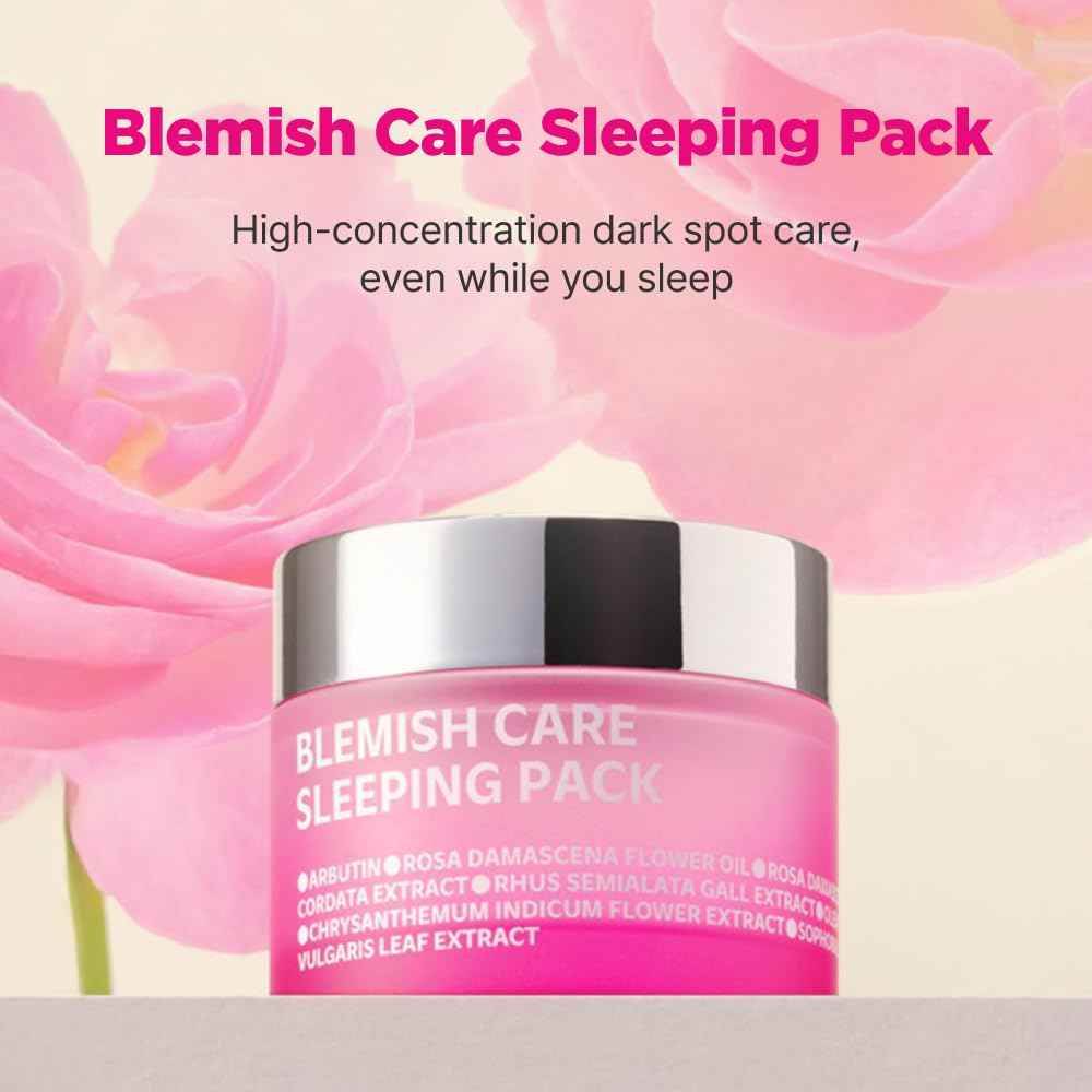 ISOI Bulgarian Rose Sleeping Pack, Revitalizing & Hydrating Overnight Face Mask for Radiant Glass Skin, Korean Night Cream, Korean Skin Care (1.69 fl.oz, 50ml)