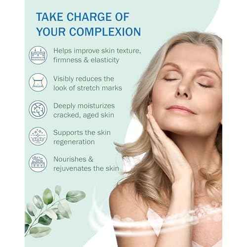 Crepe Skin Erase Cream & Firming Oil Set (2 Pk, 4 Fl Oz each) - with Natural Oils, Licorice Root & Chamomile Extract - Crepey Skin Tightening and Firming Body Cream & Oil, Made in USA