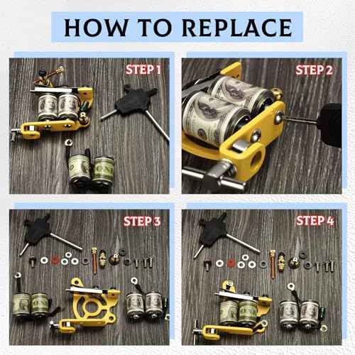 ATOMUS Tattoo Coil Machine 10 Wrap Copper Coil Liner Shader Tattoo Machine