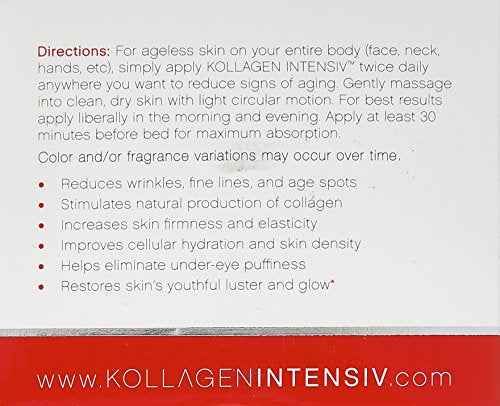 Kollagen Intensive Anti-Aging Wrinkle Cream/Daily Moisturizer, 2 Ounce