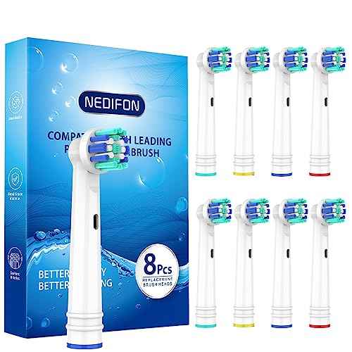 Replacement Toothbrush Heads for Oral B Braun(Individually Packaged),8 Pack Professional Electric Toothbrush Heads Compatible with Oral B 7000/Pro 1000/9600/ 5000/3000/8000 (8 Count)