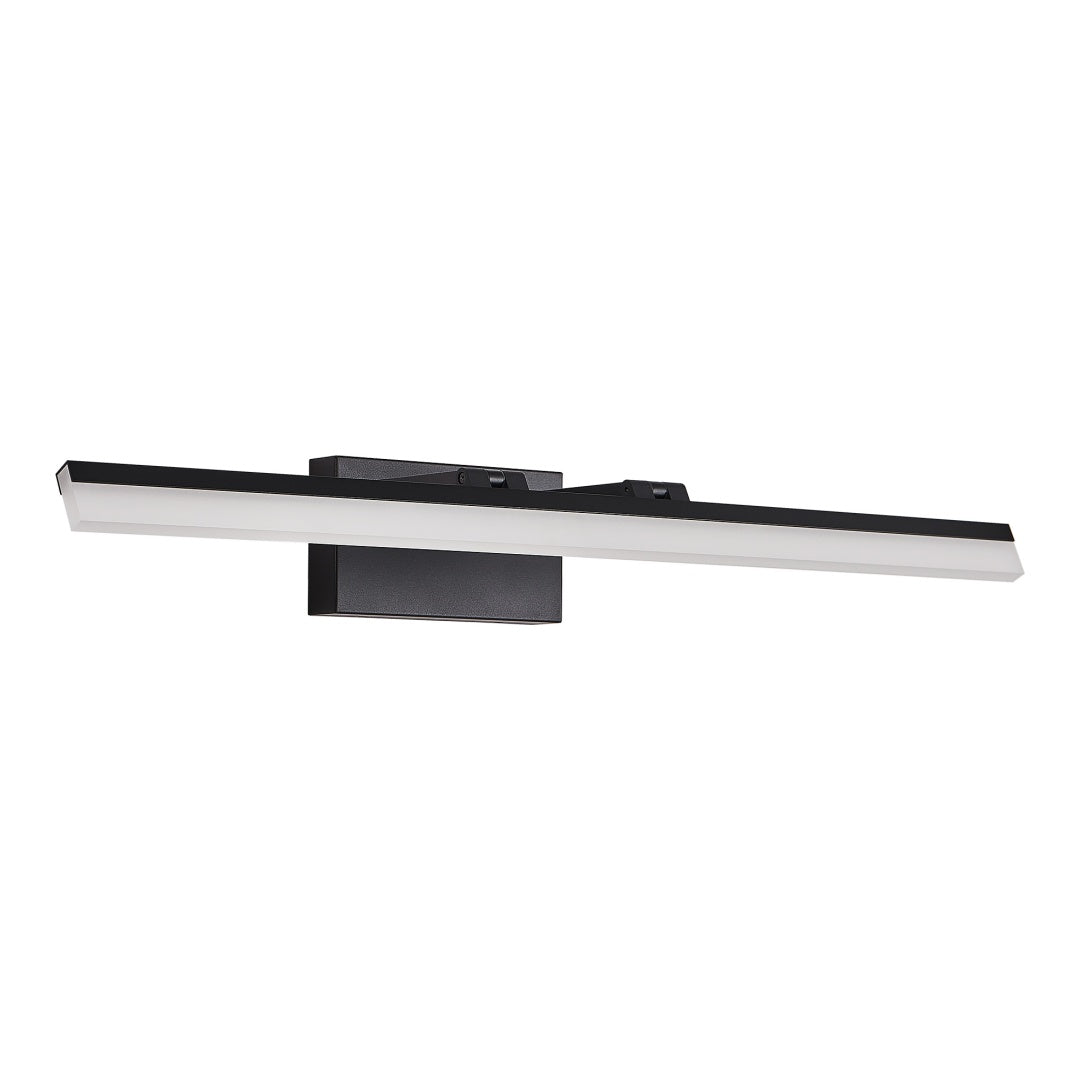32 Inch Modern LED Vanity Light - Black Metal Wall Fixture