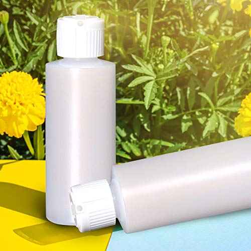 Plastic Cylinder Bottles with Flip Top Pour Spout - BPA-Free & Refillable Containers- Durable, Affordable Price - Store Lotion and Any Kind Liquid-Based Products, Size 4 Oz (6 Pack)