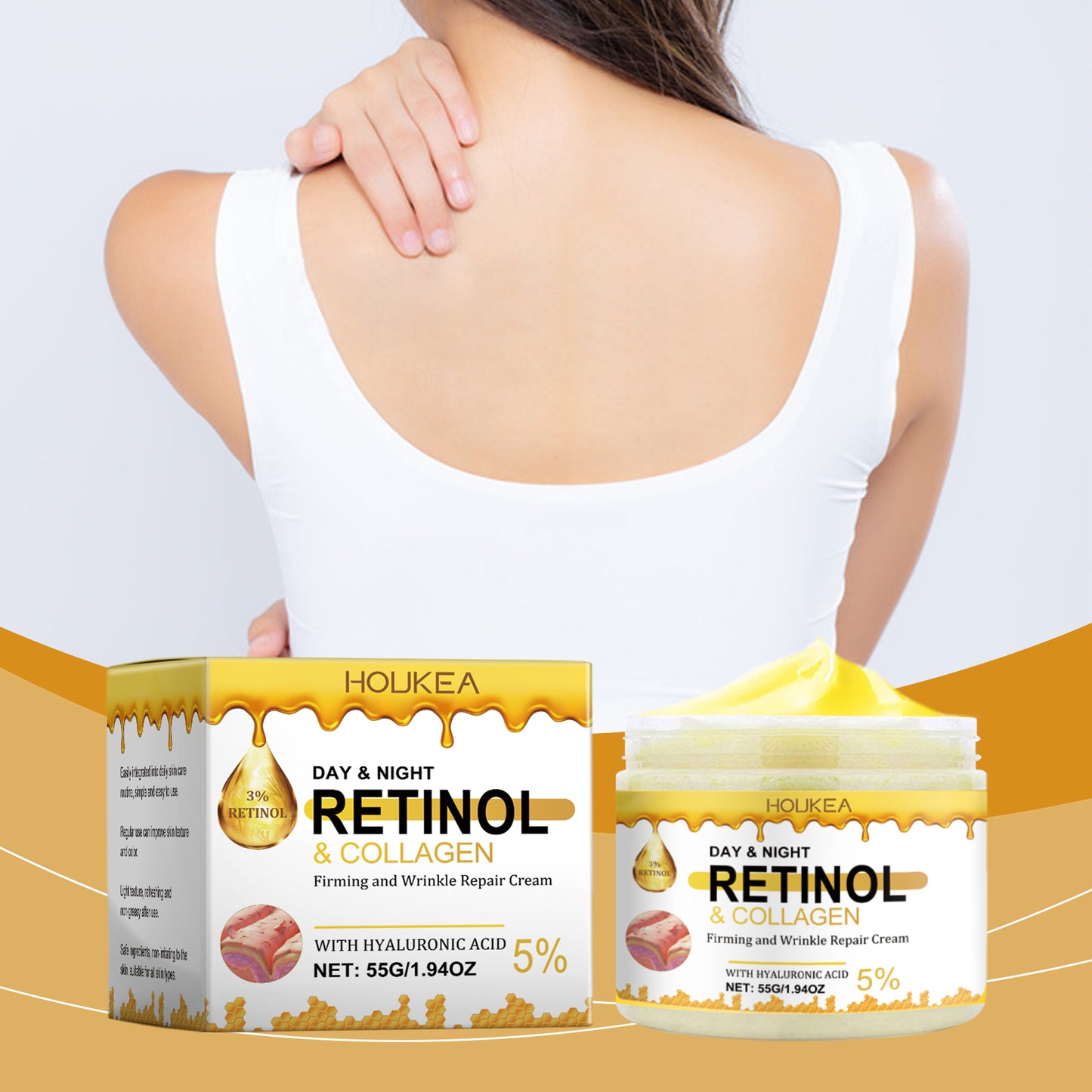 Firming Body Moisturizer with Retinol & Collagen - Hydrating Skin Care