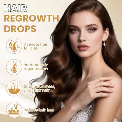 5% Minoxidil for Women Hair Growth Serum Topical Minoxidil Hair Regrowth Thicker Prevent Hair Loss for Thickening Longer Fuller Healthier Hair 3 Bottles of 2oz