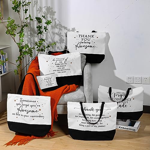 Abbylike 48 Pcs Employee Appreciation Gift Thank You Tote Bags for Women Vet Tech Week Teacher Coworker Staff Nurse